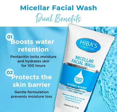 Hiba's Collection Micellar Facial Wash 150 ml